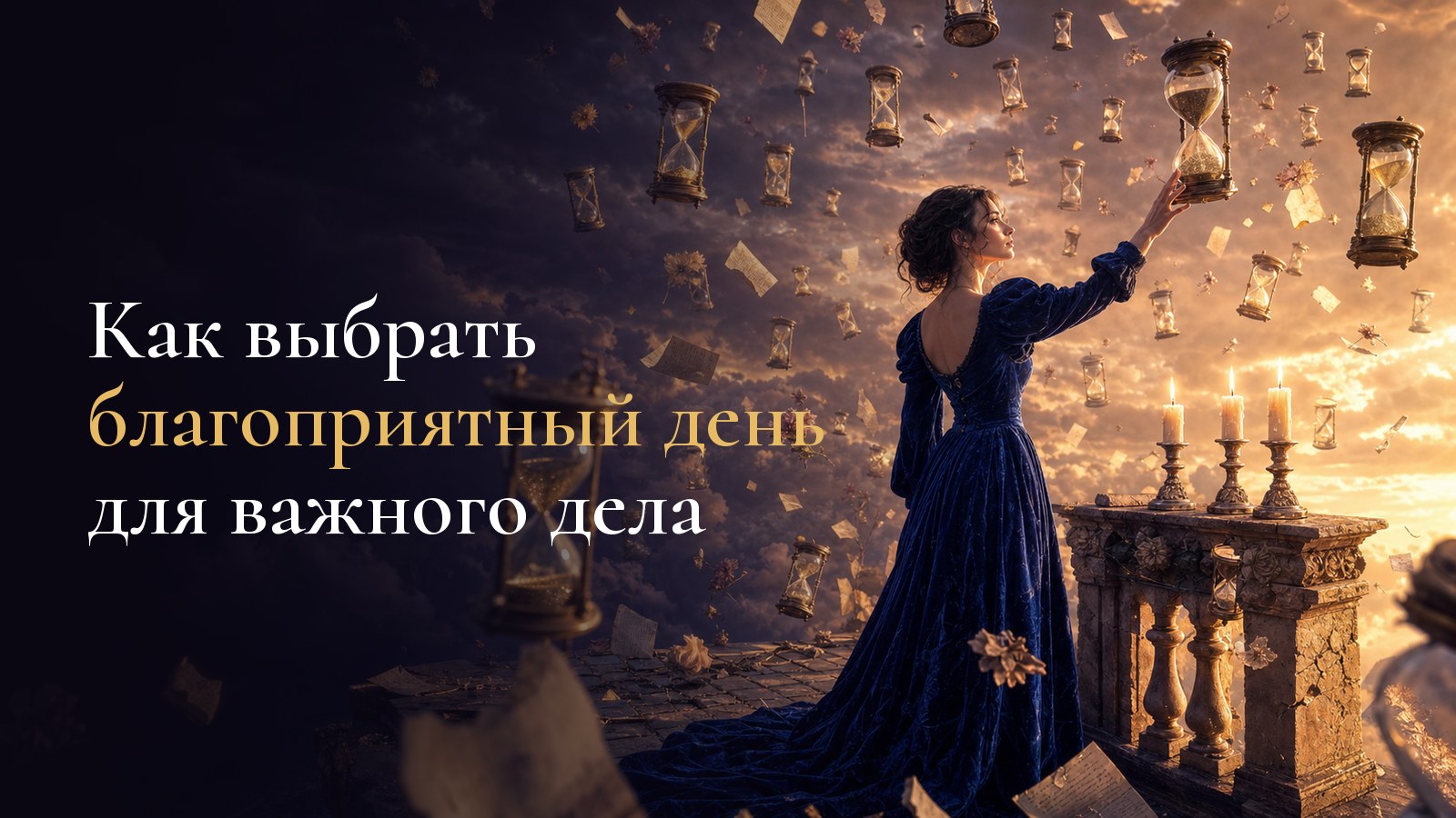 Настольный календарь с обведёнными датами, латунный диск с фазами Луны, циркуль и карандаш на столе